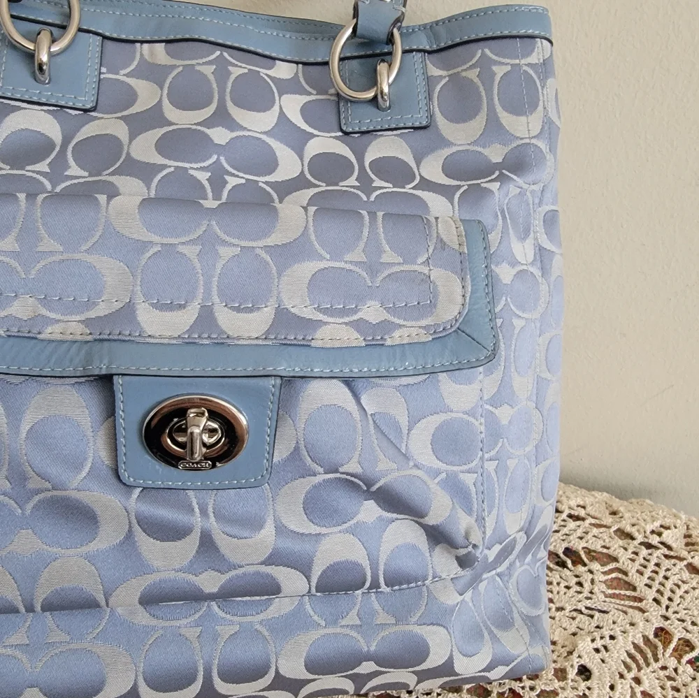 Coach shoulder bag Blue - Picture 4 of 12